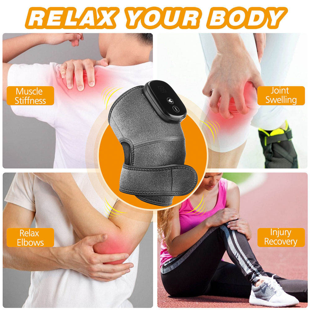 ThermaRelief™ 3-in-1 Heated Knee Massager for Pain Relief